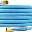 Fevone Garden Hose with Solid Brass Fittings for Lawn, Garden & Car Wash, Drinking Water Safe, 5/8" x 12 ft