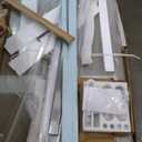 Double Sliding Shower Door, 5660" W x 76" H Frameless Shower Door, Matte Black Stainless Steel Components, 5/16" (8mm) Tempered Glass, Glass Shower Door for Walk-in Shower