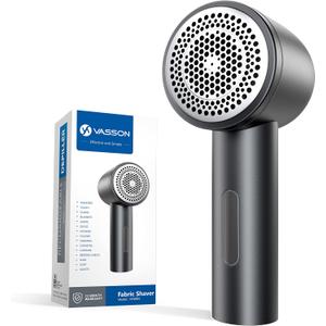 VASSON Fabric Shaver, Electric Lint Remover Rechargeable, Lint Shaver, Sweater Shavers to Remove Pilling, Sweater Defuzzer, Depillers for Clothes, Furniture (Dark Grey)