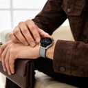 Adorve Leather Bands Compatible with Samsung Galaxy Watch 7 Band/Galaxy Watch 6 Band 40mm 44mm, Watch 6/4 Classic,5 Pro/5/4/FE/Active 2, 20mm Top Grain Leather Strap for Samsung Watch Bands Men Women