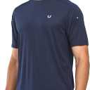 NORTHYARD Men's Athletic Running T-Shirts Quick Dry Workout Shirts Short-Sleeve Sports Gym Tee Tops Performance Activewear (3X-Large, Navy)