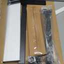 Bed Desk Adjustable Overbed Bedside Table Rolling Laptop Tray Desk Cart Height Portable Mobile Sit Stand Table Tilting Hospital Bed with Wheels (Black)