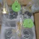 Coffee Bar Accessories, Coffee Syrup Dispenser - 4pack,16.9oz Syrup Dispenser with Labels,Syrup Pump Dispenser for Coffee Bar(Gold Pump)