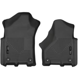 2 x Husky Liners Weatherbeater Floor Mats | Fits 2019-2026 Ram 2500, 3500, Crew & MEGA CAB ONLY | Front Row, 2-pc Black - 13051
