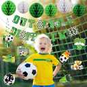 Holkcog Soccer Balloons 10th Birthday Decorations, 10th Birthday Decorations for Boys Girls, Double Digit Soccer Birthday Party Supplies, 10 Year Old Happy Birthday Soccer Sports Theme Party Cards