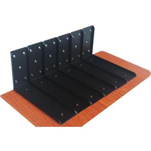 6 Pack L10 x H 6" Countertop Support Brackets, Heavy Duty Countertop Hidden Bracket L Shelf Bracket Metal Corbels for Countertops Floating Shelf Brackets