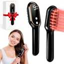 Obiredk Laser Hair Growth Comb - Lasers & LEDs for Hair Regrowth - FDA Cleared Rechargeable Scalp Massager for Men Women - Effective for Thinning Crown, Receding Hairline - Black