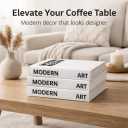 Decorative Books for Coffee Table  Set of 3 Modern Faux Books for Home Decor, Bookshelf & Living Room Styling