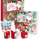 DIY Christmas Advent Calendar to Fill Empty Gift Box Set 2025-24 Days of Surprise Boxes for Kids, Family & Friends - Red