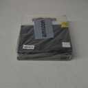 DULLEMELO Fabric Storage Bins for Shelves, Cube Storage Organizer Bins with PU Handles, Set of 4 Decorative Collapsible Storage Bins for Cube Storage,White&Black (12"-4 pack)