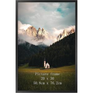 Giftgarden 20x30 Poster Picture Frame Black, Textured Metal Frame 30x20 for Wall Display, Single