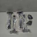 12 Pack - 10 inch Black Hidden L Shelf Bracket (1/5 Inch Thick) Iron Floating Shelf Brackets Rustic Industrial Metal Brackets for Shelf Support