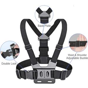 Phone Chest Mount  - Vlogging Mount for iPhone, POV Phone Holder Compatible With iPhone 16 Pro Max Plus 15 14 - Hands Free Body Camera Mount for Immersive Fishing Video Recording