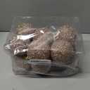 12 Pcs 3.15 Inch Christmas Ball Ornaments Glitter Sequin Ball Large Champagne Christmas Tree Decorations Xmas Hanging Balls for Home New Year Holiday Indoor Outdoor Party Decor(Champagne, 3.15 Inch)