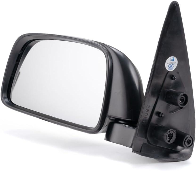For Toyota Tacoma 1995-2000 Door Mirror Driver Side | Manual | Non-Heated | Manual Folding | 9 x 5in Housing | Textured Black | Replacement For 8794004040 | TO1320116