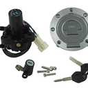 for Yamaha R1 1998-2005 YZF R6 1999-2005 MT03 06-12 Motorcycle Ignition Switch Lock + Fuel Gas Cap + Seat Lock + 2 Key Set Assembly