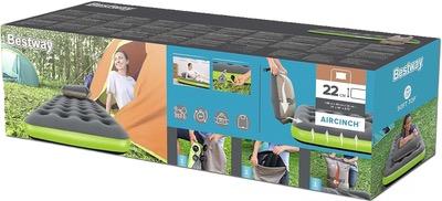 Bestway 67619 Single Inflatable Mattress With Built-In Pump, Twin Size 