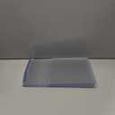 SUNEE 6 Packs Clear Plastic Sign Holders for 8.5x11 Paper, Vertical L-shape Frame for Displaying Signs and Menus