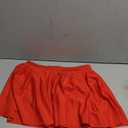 Afibi Women Sexy Pleated Mini Skirt Solid Ruffle Lingerie Skirts (Medium, Red). Size S