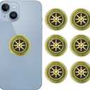 6 Pieces Cell Phone Blocker Protection Neutralizers Stickers for Smart Phones Tablets Laptops Computer WiFi Priner TV Electronic Devices Golden