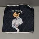 Pzuqiu Cartoon Toaster Pattern Toaster Dust Cover Kitchen Oven Cover with Top Handle Bread Toaster Cover Portable & Foldable, Great Girt for Women (M-12.4L*10.6W*8.2H(inch))