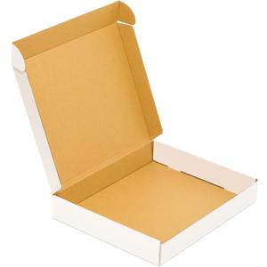 50 Pack, Small Shipping Box,13x11x2'',Corrugated Mailer,Wonfer Cardboard Box, White