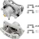 Front Disc Brake Caliper Assembly w/Bracket Fit for 2005-2006 Toyota Camry 3.0L 3.3L, 2004-2010 Sienna 2.4L 3.3L 3.5L, 2005-2007 3.5L, 2004-2008 Solara 2.4L 3.3L, Replaces 19-B2714 19-B2715