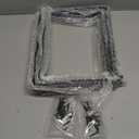 Rustic Wood Floating Shelves - 12 Inch Black Heavy Duty Farmhouse Brackets - 6 Pack