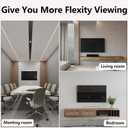 TETVIK Fixed TV Wall Mount for Most 26-63 inch TV Monitor fit Flat Curved Screen Ultra Slim Profile Television Mount Wall Bracket Max VESA 400x400mm Hold Up to110 lbs Wall Mount TV Bracket