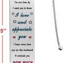 Jzxwan Mom Bookmark Gifts, Happy Birthday Mom Present, I Love My Mommy Bookmark, Thank You Mother Gifts Ideas