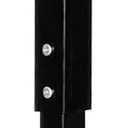 QLLY Adjustable Square Table Leg, 24-40 inch, 60-100cm, Home Office Custom DIY Table Legs, Furniture Leg Set (1, Black)