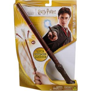 Wizarding World, Harry Potter 11-inch Spectacular Spell Magic Wand with Sparkle Visual Effect & Sounds, Kids Toys, Accessory for Costumes