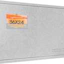 Lightomorrow Bulletin Board, 36 x 24 Inches Felt Pin Board, Cork Alternative for Wall, 3' x 2' Foldable Self-Adhesive Vision Board with 20 Pushpins - Light Gray, 23.6" x 35.4"