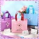 SilTriangle 36 Pcs Purple Christian Gift Bag with Cross & Card, 10"x 8" Non Woven Reusable Religious Church Welcome Tote Bag Bulk with Handle for Baptism Bible First Communions Thanksgiving Xmas