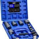 Orion Motor Tech Ball Joint Press Kit, 21-Piece Ball Joint Removal Tool for Installing and Removing Ball Joints, U Joints, and Anchor Pins, Heavy Duty Ball Joint Press Tool for 2WD and 4WD Vehicles