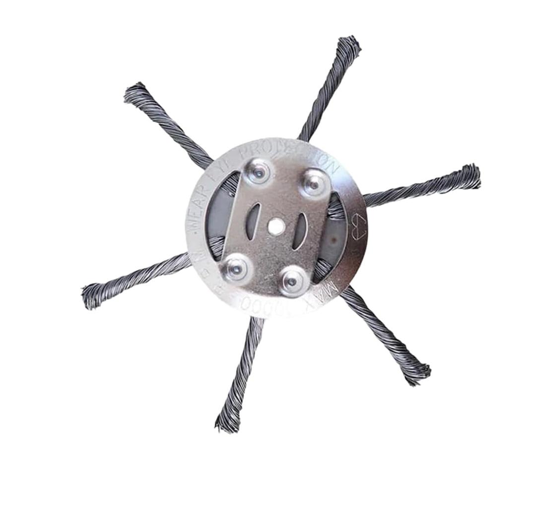 Steel Wire Grass Trimmer Head,2025 New String Trimmer Replacement Head, 6 Inches Universal Steel Wire Weed Trimmer Head for Electric & Cordless String Trimmers, Fits Most Weed Eaters (6 Blade)