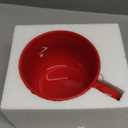 50oz large Ceramic Soup Mug with Handles for Coffee, Tea, Ice Cream, Cereal (Red)