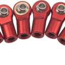 10Pcs ShareGoo M4 Ball Joint,M4 Tie Rod End 4mm Thread Ball Head Holder Link Compatible with Axial SCX10-II 90046 90047 D90 TRX-4 1/10 RC Crawler Car,L20mm