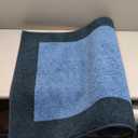 Machine Washable Throw Rug 24" x 36", Non Slip Kitchen Mat for Floor, Absorbent Entryway Rug for Kitchen, Bathroom, Door (Navy Blue)
