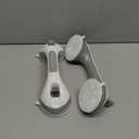 TAILI Grab Bars for Bathtubs and Showers 2 Pack Suction Grab Bar, Heavy Duty Shower Handle Removable Bath Handrails for Seniors and Elderly, Bathroom Safety Grip No Drilling Waterproof,Grey (16.8", Gray)