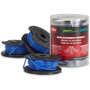 Toro 88524 3-Pack Replacement Spools Trimmers, 20/24-volt, 12-Inch