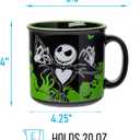 Silver Buffalo Disney The Nightmare Before Christmas Your Worst Nightmare Featuring Jack Skellington Ceramic Camper Mug, 20 Ounces