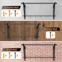 Adjustable Depth Wall Mounted Pull Up Bar 500LB Heavy Duty