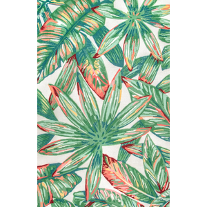 Contemporary Floral Lindsey Accent Rug, 4'Round