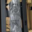 Steel Base Rolling TV Stand for 32-75 inch TVs up to 110 lbs, Leveling & Tilt & Swivel Mobile TV Stand with Hidden Wire Management, Height Adjustable Portable Tv Stand with Steel Shelf, Black (without Power Outlet)