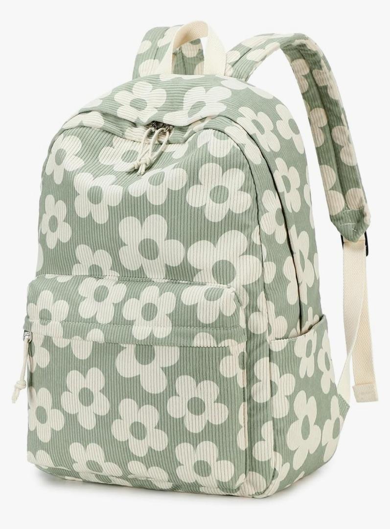 School Backpack for Teen Girls Bookbags Elementary High School Corduroy Laptop Bags Women Travel Daypacks