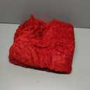 BEDELITE Fleece Throw Blanket for Couch & Bed - 3D Jacquard Decorative Red Blanket, Super Soft and Cozy Warm Fuzzy Blanket All Seasons Suitable, 50x60Inches