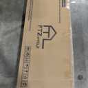 White 4 Drawer Dresser for Bedroom, Tall Bedroom Dresser with Large Drawer & Golden Handles, Wooden Storage Organizer Cabinet Chest of Drawer for Closet, Living Room, Hallway, Children's Room