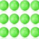 12Pcs Plastic Baseballs for Kids, Neon Baseball Tballs Backyard Game, Lightweight Plastic Replacement Balls Outdoor Baseball Toy Back to School Gift for Kids Yard Games Set