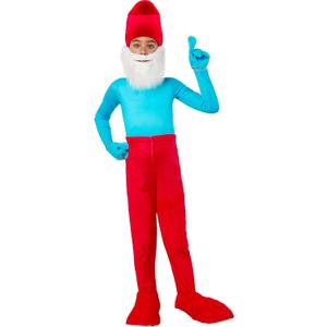 Rubie's Child's The Smurfs Papa Smurf Costume Jumpsuit (Medium)